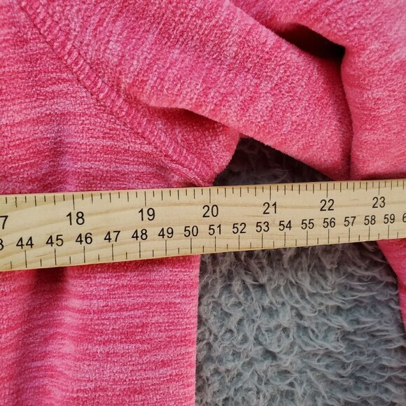 Green Tea Jacket Womens Large Pink Full Zip Polyester Fleece Hoodie - Picture 6 of 9